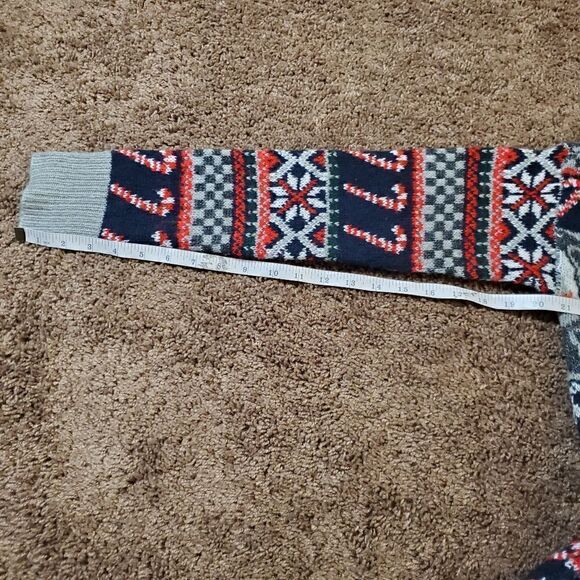 Abercrombie&Fitch Penguin Candy Cane Wool Blend Holiday Sweater Size Medium - Picture 12 of 13